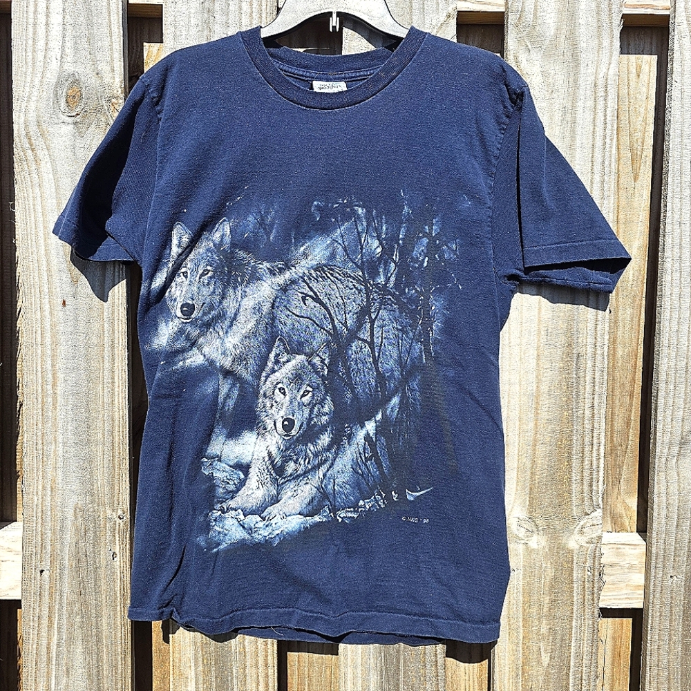 48) NATURAL WONDERS Vintage Wolf 🐺 Design Sz. Large